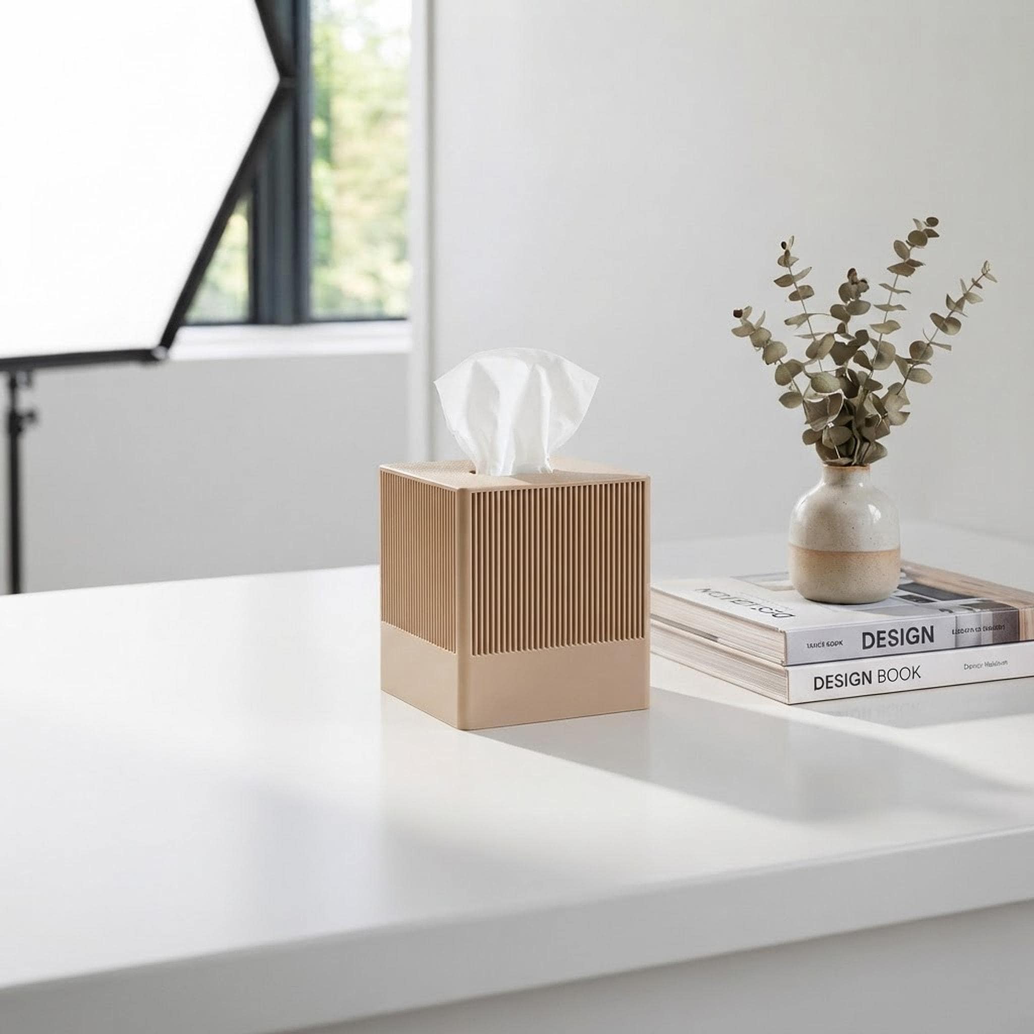 Fluted Square Tissue Box Cover – photo 10